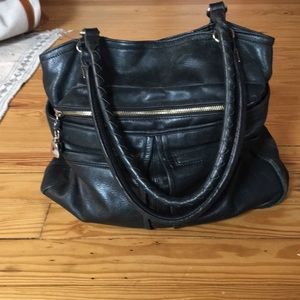 Black leather Handbag